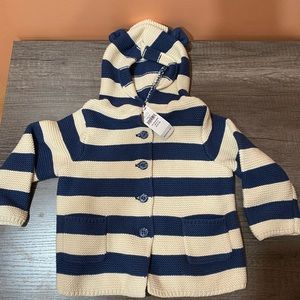 Blue & beige Baby Gap sweater. Size 12-18 months.